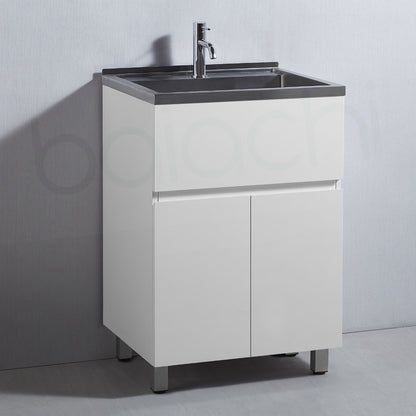 Baiachi 50L PVC Water Proof Laundry Cabinet Stainless Steel Handmade Sink 600*500*870mm