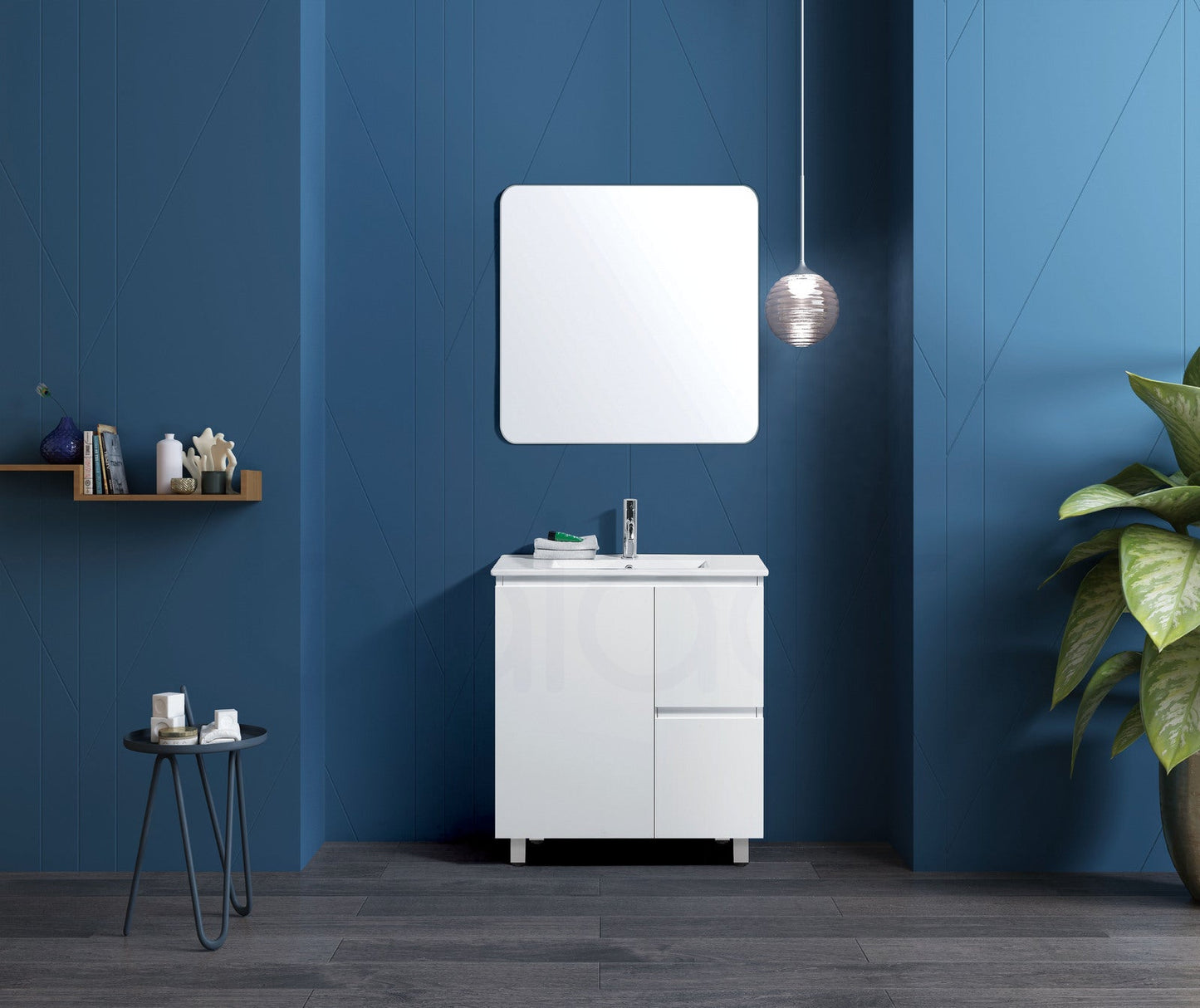 Lucena 750mm Slim Right Drawer PVC Water Proof Bathroom Vanity Cabinet