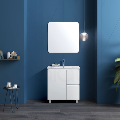 Lucena 750mm Slim Right Drawer PVC Water Proof Bathroom Vanity Cabinet