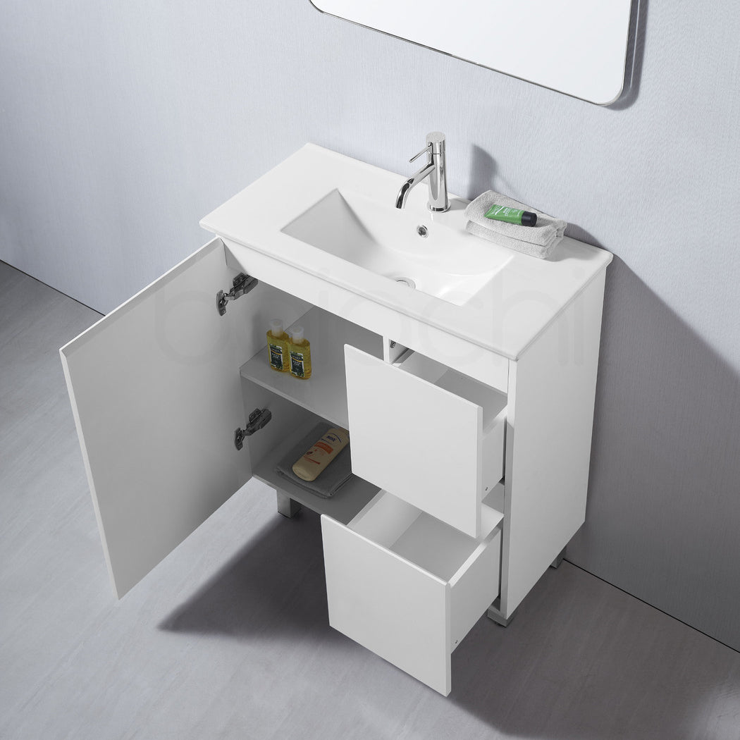 Lucena 750mm Slim Right Drawer PVC Water Proof Bathroom Vanity Cabinet