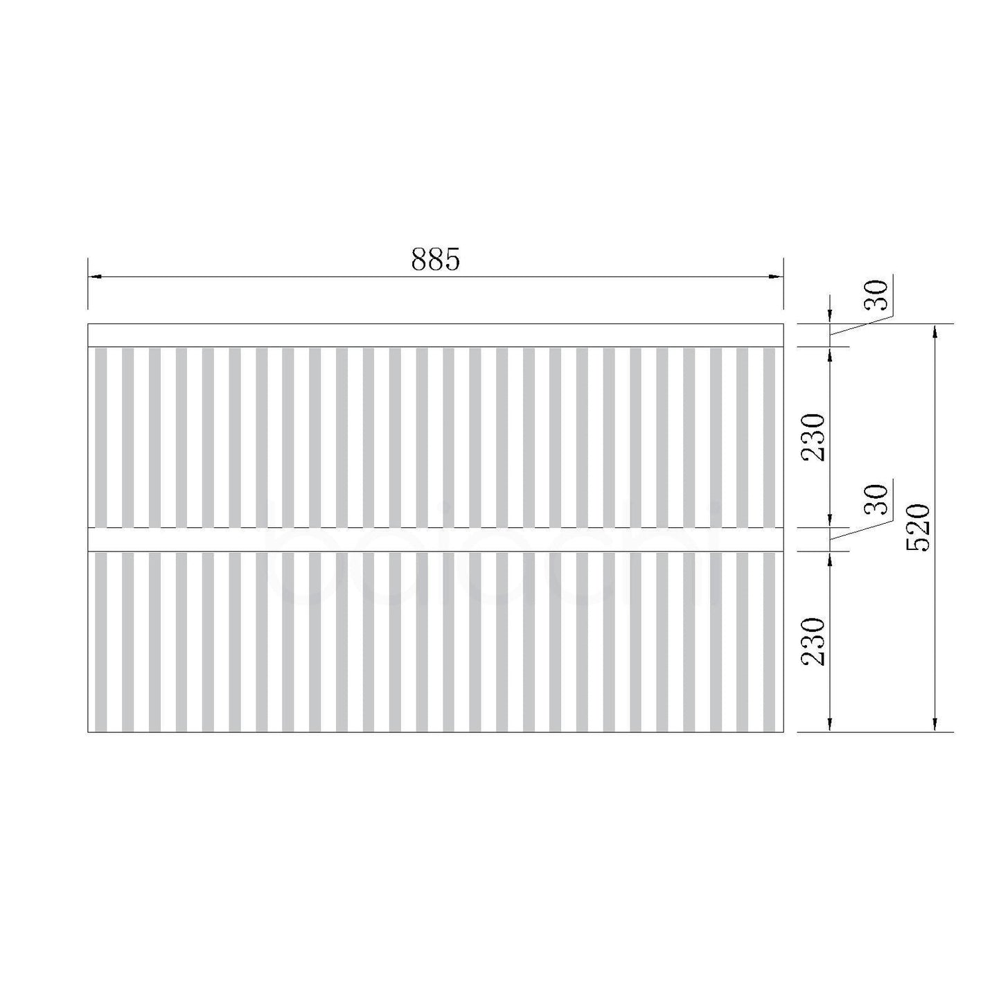 Oslo 900mm Plywood Wall Hung Bathroom Vanity Cabinet