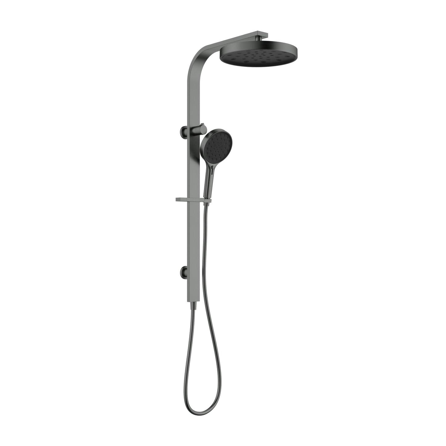 Sulu II Round Multi Function Shower Set Gun Metal