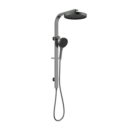 Sulu II Round Multi Function Shower Set Gun Metal