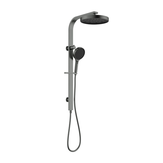 Sulu II Round Multi Function Shower Set Gun Metal
