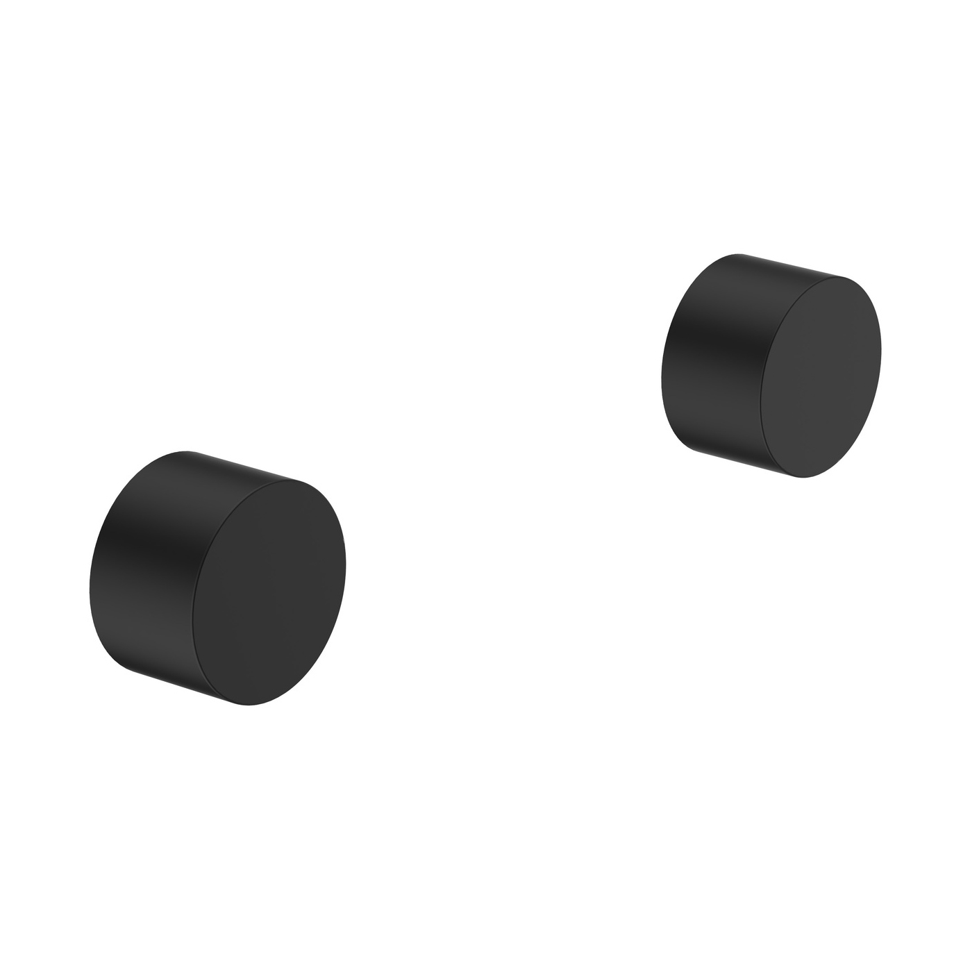Tana Quarter Turn Wall Top Assemblies Matte Black