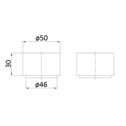 Tana Quarter Turn Wall Top Assemblies Chrome