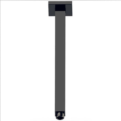 Square Ceiling Shower Arm 310mm Matte Black