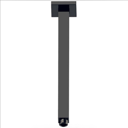 Square Ceiling Shower Arm 310mm Matte Black