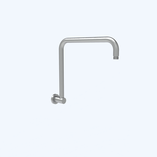 Round High Rise Wall Shower Arm Gun Metal