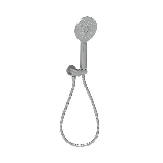 Cora Round Hand Shower On Wall Outlet Bracket Gunmetal
