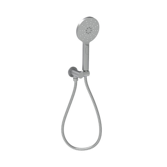 Cora Round Hand Shower On Wall Outlet Bracket Gunmetal
