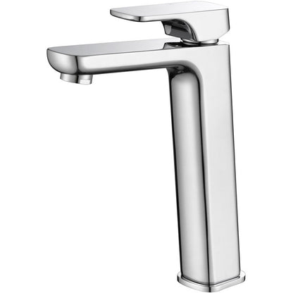 Eden Soft Square High Rise Basin Mixer Chrome