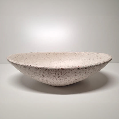 Spring Hill Designs Serica Teardrop Above Counter Concrete Basin White Terrazzo Pink Aggregate