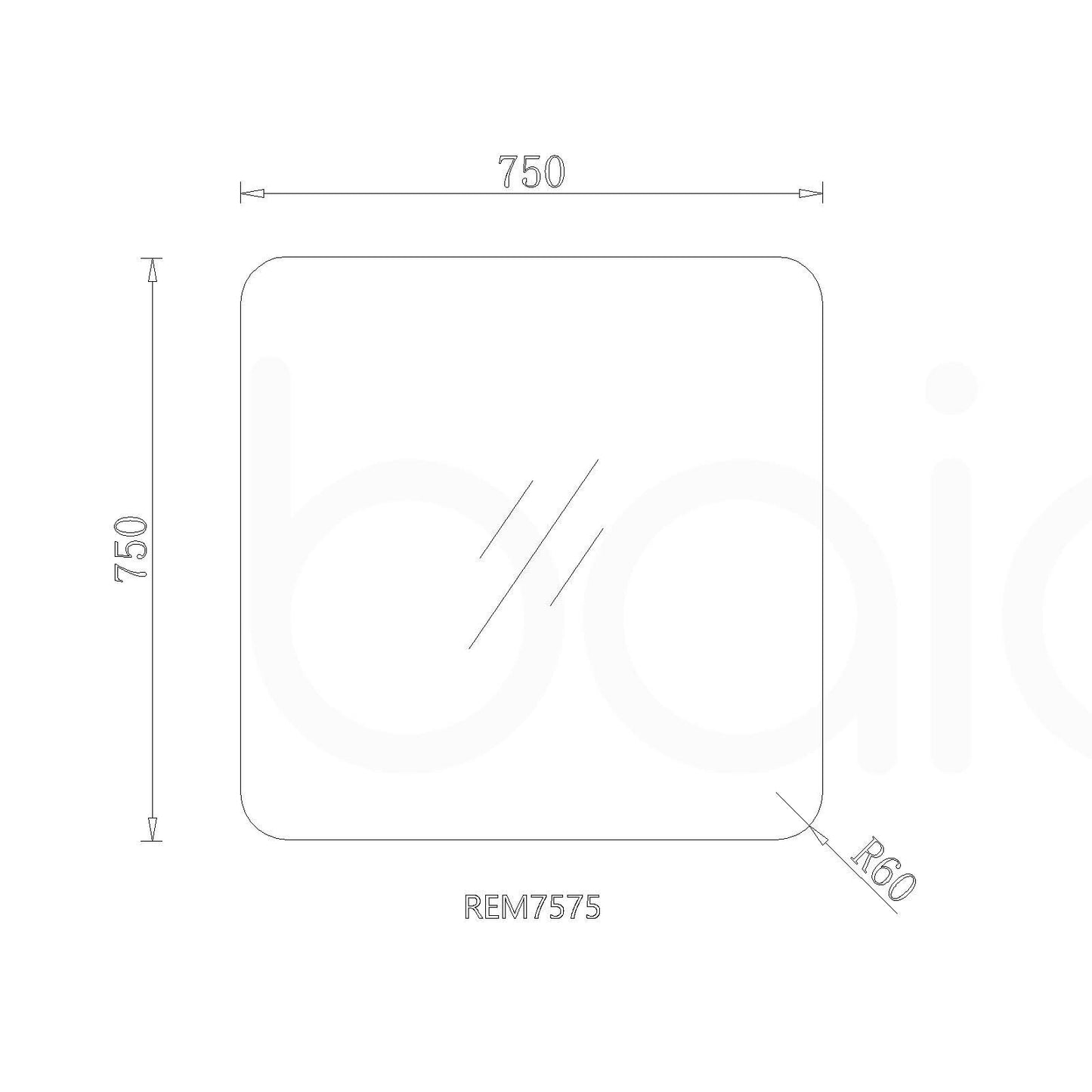 POLISH RADIUS EDGE MIRROR