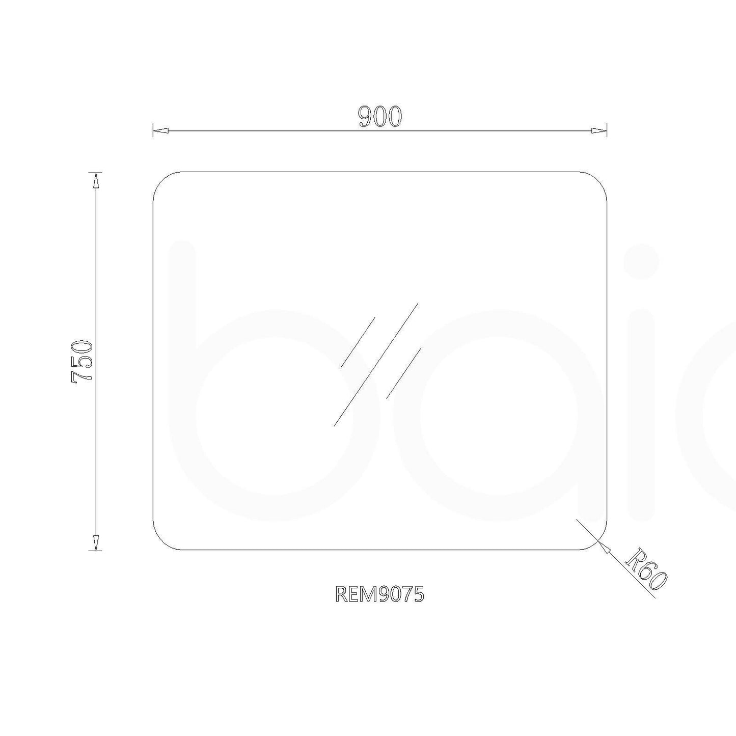 POLISH RADIUS EDGE MIRROR