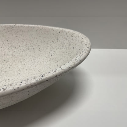 Spring Hill Designs Serica Teardrop Above Counter Concrete Basin White Terrazzo