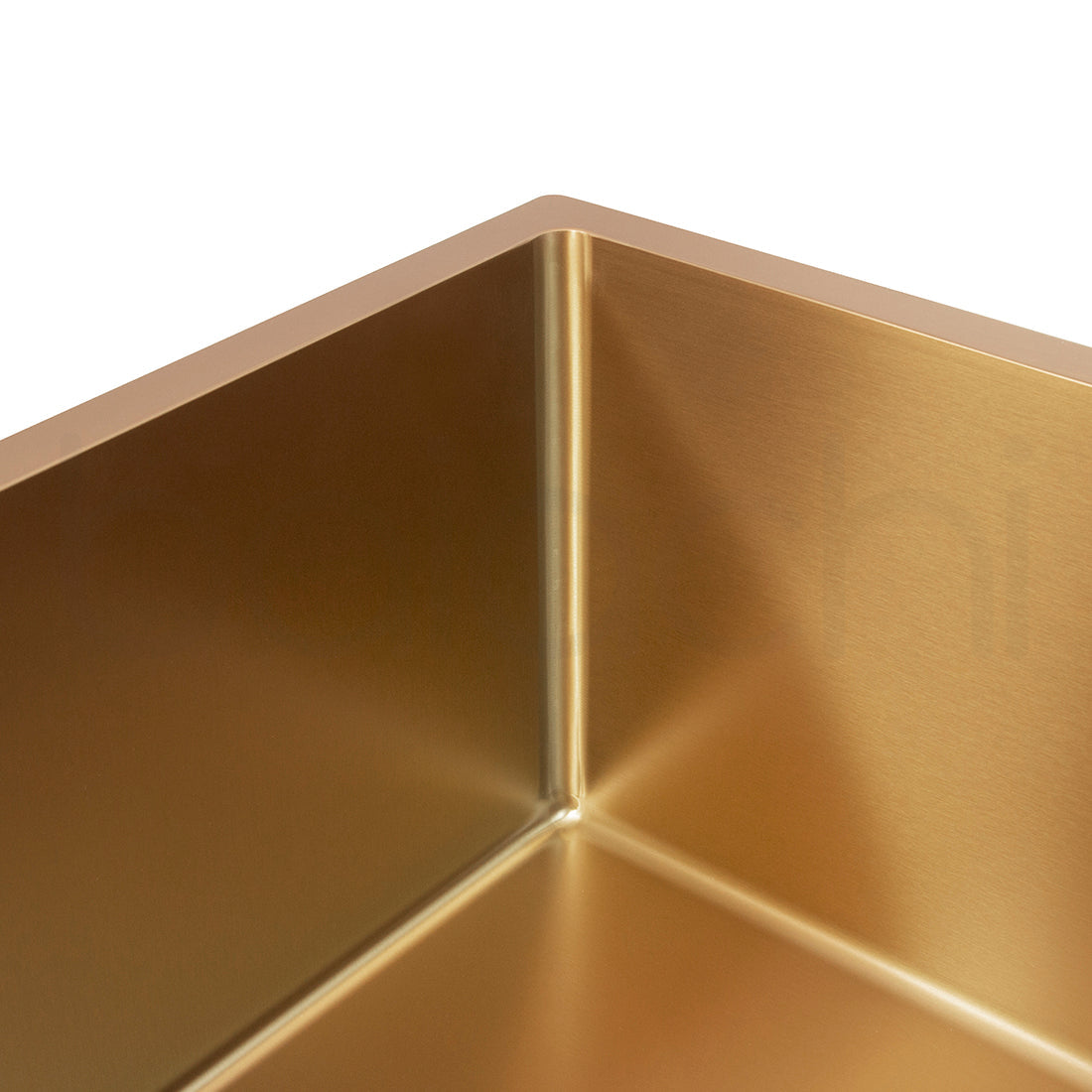 Baiachi 350x450 Handmade Kitchen and Laundry Stainless Steel Sink Single Bowl Top Undermount Brushed Copper