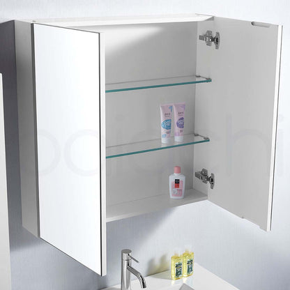 900mmx720mm Bathroom Vanity Mirror Cabinet Shaving Storage 8mm Glass Shelf Pemc