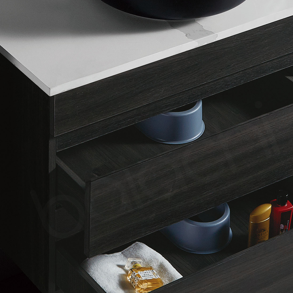 Vellena 1200mm Plywood Empire Oak Wall Hung Bathroom Vanity Cabinet