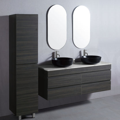 Vellena 1200mm Plywood Empire Oak Wall Hung Bathroom Vanity Cabinet