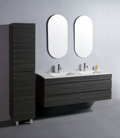 Vellena 1500mm PVC Water Proof Empire Oak Wall Hung Bathroom Vanity Cabinet