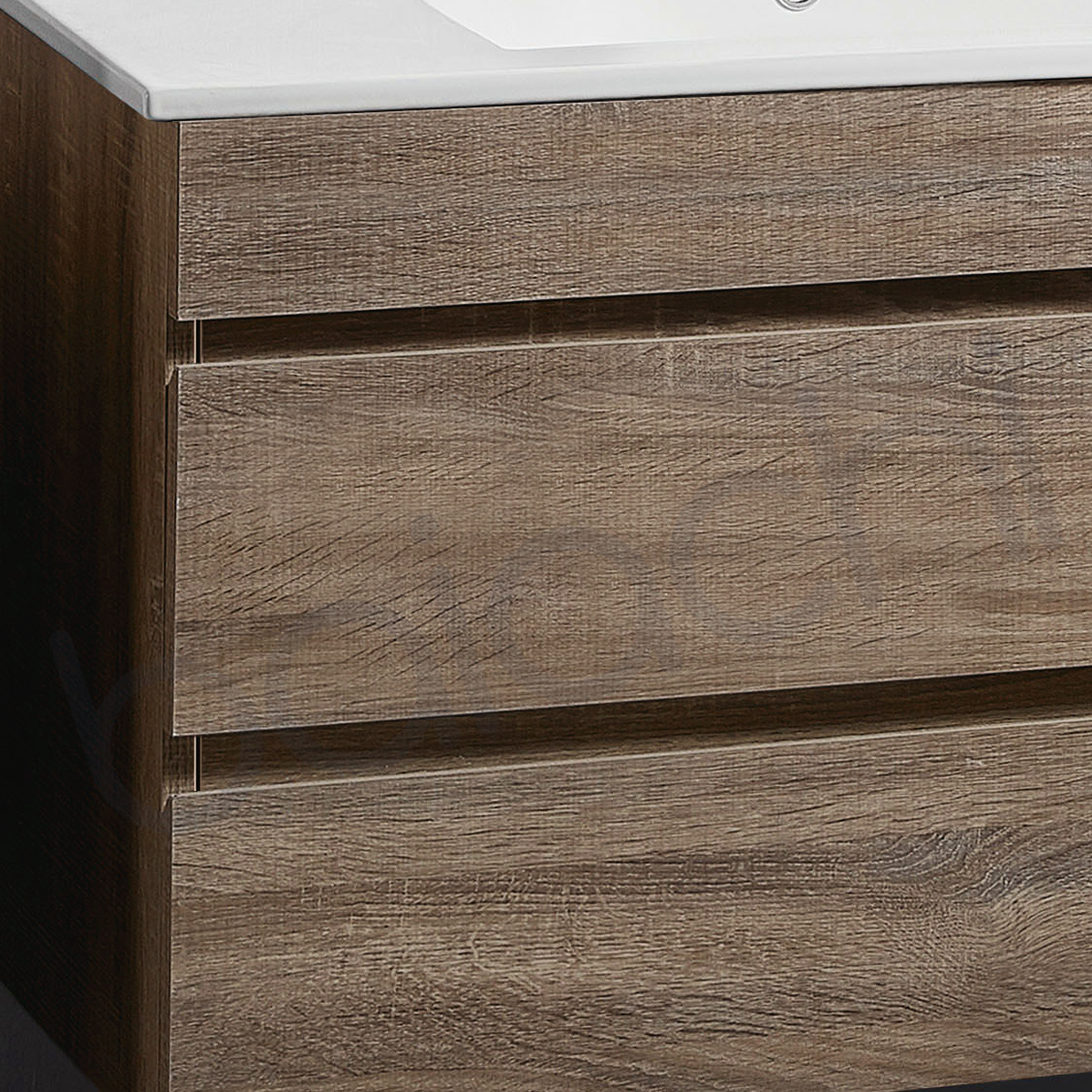 Vellena 1500mm Plywood Prime Oak Wall Hung Bathroom Vanity Cabinet