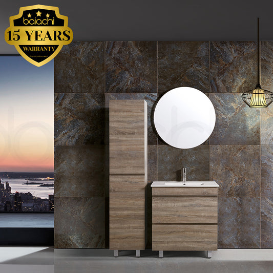 Vellena 750mm Plywood Prime Oak Bathroom Vanity Cabinet