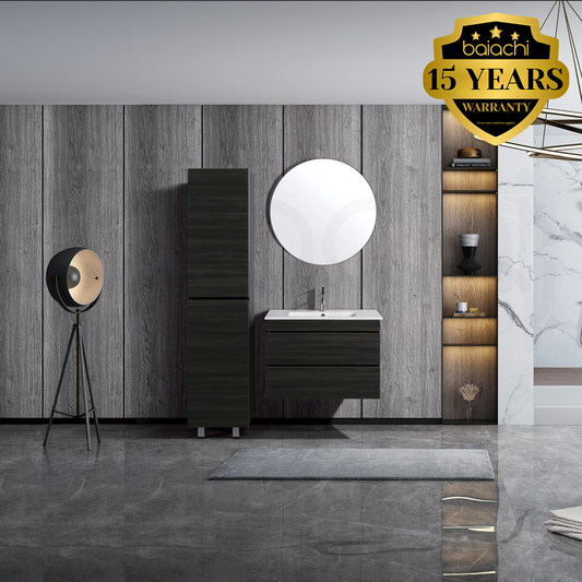 Baiachi vellena 750mm Plywood Empire Oak Wall Hung Bathroom Vanity Cabinet