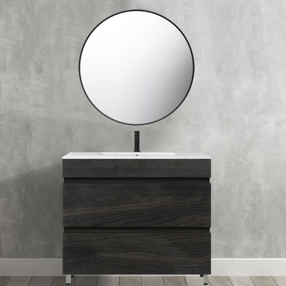 Vellena 900mm Plywood Empire Oak Bathroom Vanity Cabinet