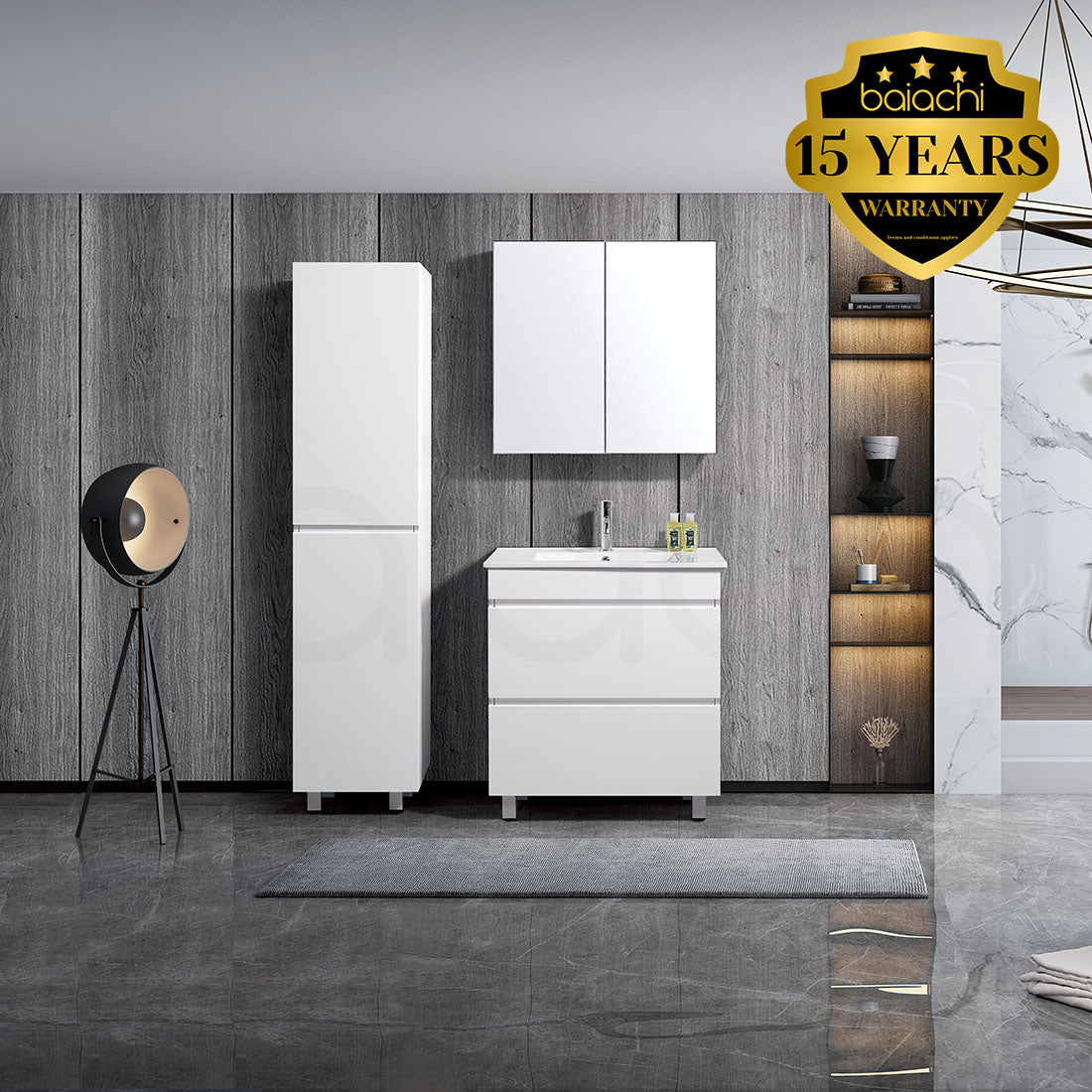 Vellena 750mm Plywood Bathroom Vanity Cabinet