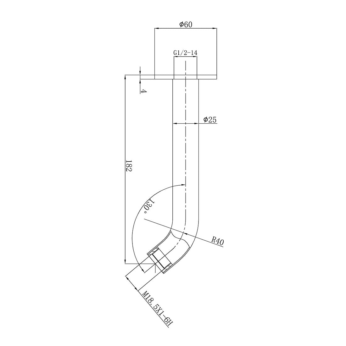 Otus Slimline SS304 Spout Brushed Copper