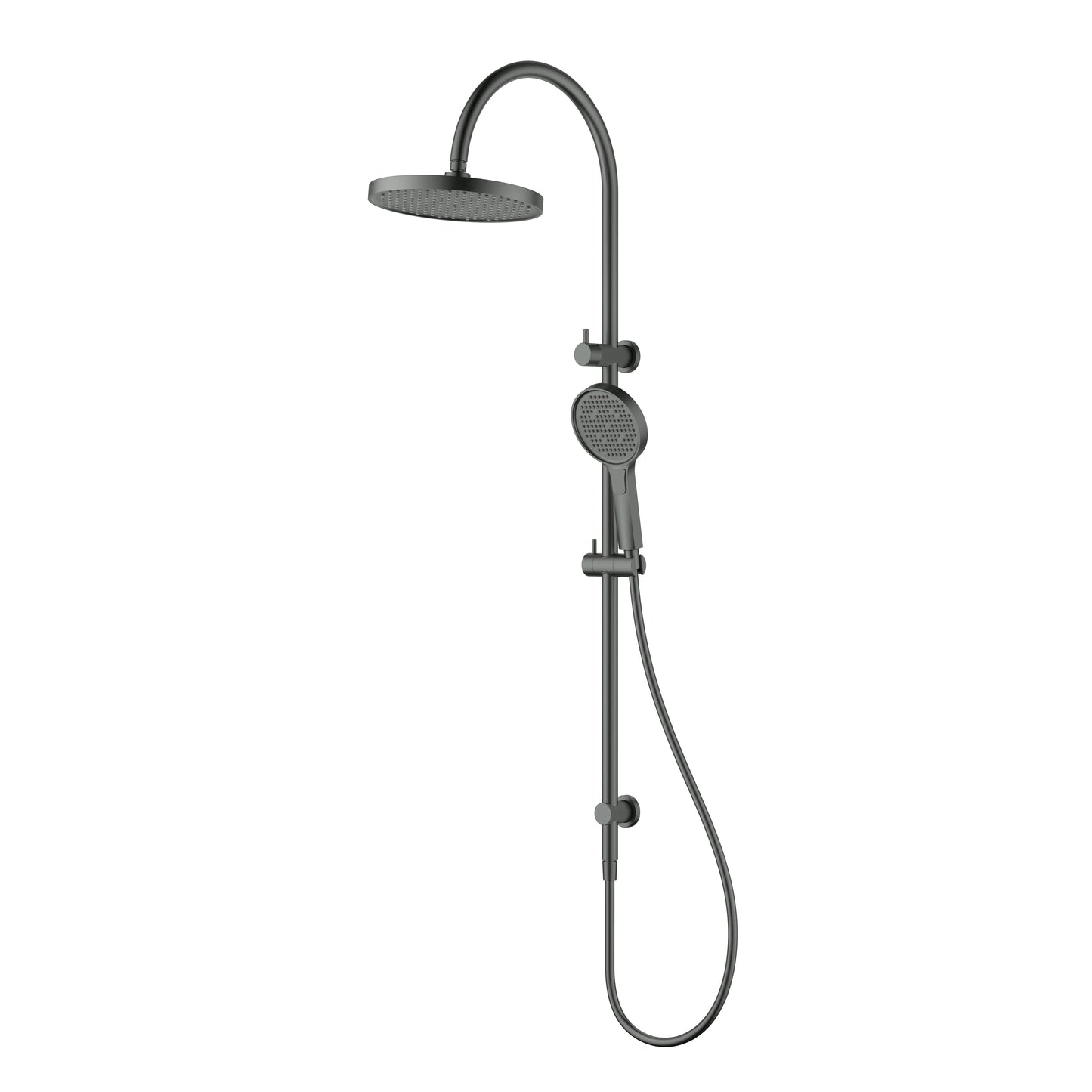 Linie Round Multi-Function Shower Set Gun Metal 250mm