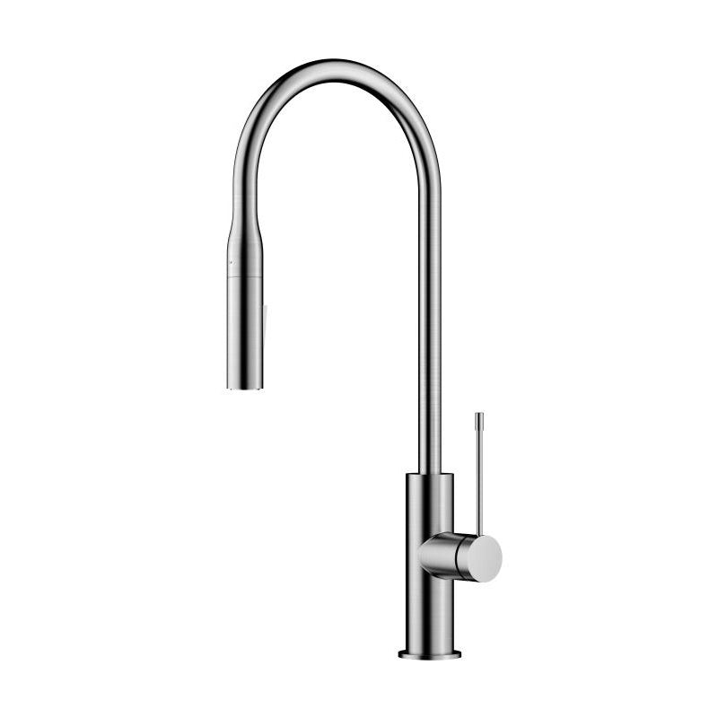Aziz Pull-Out Kitchen and Laundry Sink Mixer Brushed Nickel