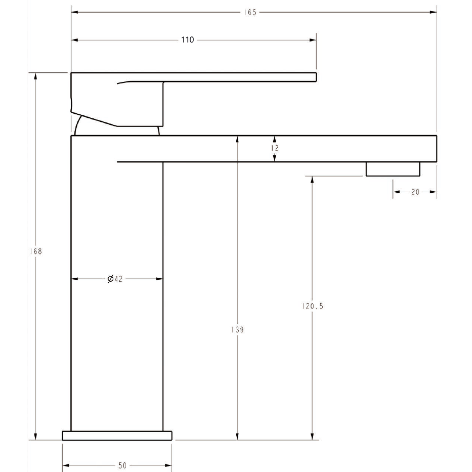 Sora SS Basin Mixer Stainless Steel