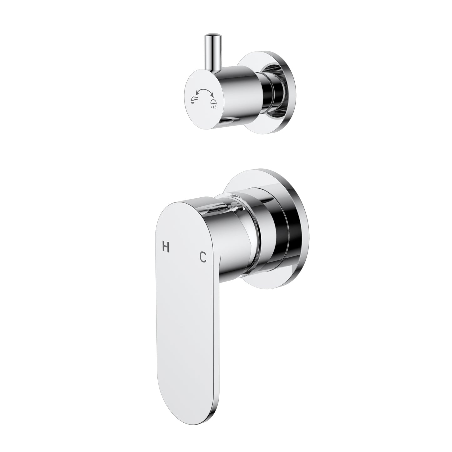 Sora SS Wall Mixer With Diverter Chrome