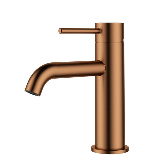 Otus Slimline SS Basin Mixer Brushed Copper