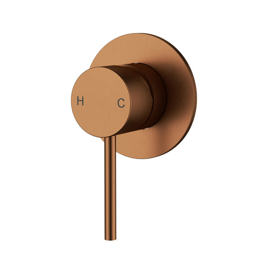 Otus Slimline SS Wall Mixer Brushed Copper